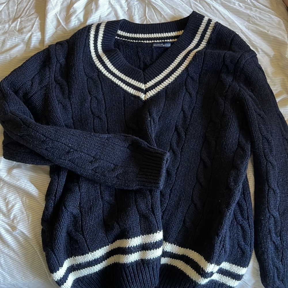 brandy melville wool navy sweater